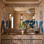 Обои ручная роспись Sarus Cranes Colourway SC-208 on Raw Silk dyed silk варинант исполнения - 3 | Loft Concept во Владивостоке