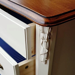 Высокий деревянный комод в стиле прованс Montmartre Provence Chest of Drawers варинант исполнения - 3 | Loft Concept во Владивостоке