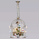 Люстра в виде клетки с цветами Flower Cell варинант исполнения - 3 | Loft Concept во Владивостоке