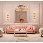 Люстра кольцевая с текстурной огранкой Reflection of Reality варинант исполнения - 3 | Loft Concept во Владивостоке