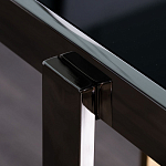 Консоль в современном стиле с черной стекляной столешницей Console with Black Glass варинант исполнения - 3 | Loft Concept во Владивостоке