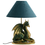 Настольная лампа с абажуром Дракон Green Dragon Синий абажур варинант исполнения - 3 | Loft Concept во Владивостоке