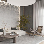 Гипсовая 3D панель с принтографией PM-01 варинант исполнения - 2 | Loft Concept во Владивостоке