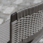 Дизайнерский стул с каркасом из металла с плетеными сиденьем и спинкой GREEN POINT Chair варинант исполнения - 7 | Loft Concept во Владивостоке