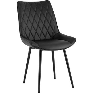 Стул Seoul S Chair Черная Экокожа