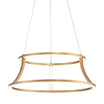 Люстра золотого цвета с 2-мя светодиодными кольцами Eurofase варинант исполнения - 1 | Loft Concept во Владивостоке