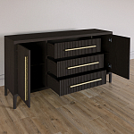 Буфет Primo с тремя ящиками и двумя фасадами Темный орех варинант исполнения - 5 | Loft Concept во Владивостоке