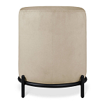 Банкетка овальная бежевый велюр на 4-х металлических ножках черного цвета SANJAY варинант исполнения - 3 | Loft Concept во Владивостоке