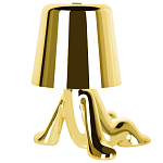 Настольная лампа фигурная золотого цвета с гладким абажуром Высота 17 см Sophia варинант исполнения - 6 | Loft Concept во Владивостоке