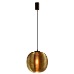 Подвесной светильник со стеклянным рельефным плафоном золото Perforated Glass 25 варинант исполнения - 2 | Loft Concept во Владивостоке