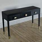 Дизайнерский Письменный стол Elsa Dreams Black с тремя ящиками варинант исполнения - 3 | Loft Concept во Владивостоке