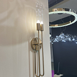 Бра с вытянутым рифленым стеклянным плафоном цилиндрической формы Trumpet tube варинант исполнения - 8 | Loft Concept во Владивостоке