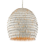 Подвесной светильник белый металлический в форме купола White Natural Lines варинант исполнения - 1 | Loft Concept во Владивостоке