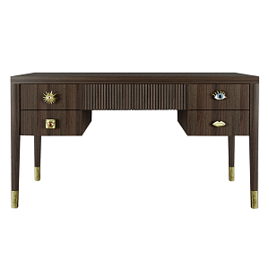 Письменный стол с 4-мя ящиками Elsa Dreams Walnut