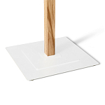 Вешалка с квадратным основанием и 4-мя белыми металлическими крючками Industrial Metal Rust варинант исполнения - 3 | Loft Concept во Владивостоке