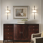 Бра вертикальное с белым полукруглым плафоном и длинным стержнем L Kichler варинант исполнения - 2 | Loft Concept во Владивостоке