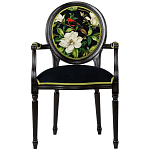 Стул с подлокотниками из бука с изображением птиц и цветов Blooming Birds варинант исполнения - 1 | Loft Concept во Владивостоке