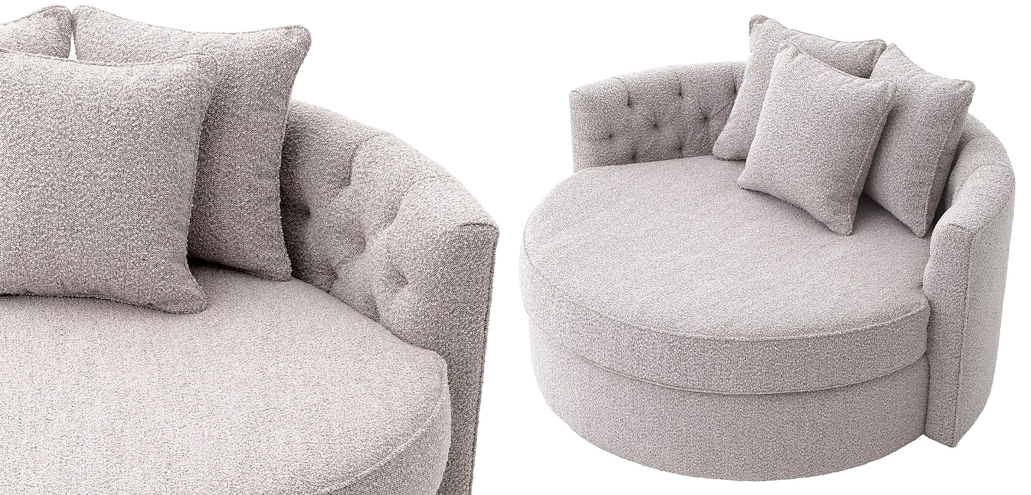 Диван Eichholtz Sofa Carlita Bouclé Grey Диван Eichholtz Sofa Carlita Bouclé Grey - Loft-Concept во Владивостоке