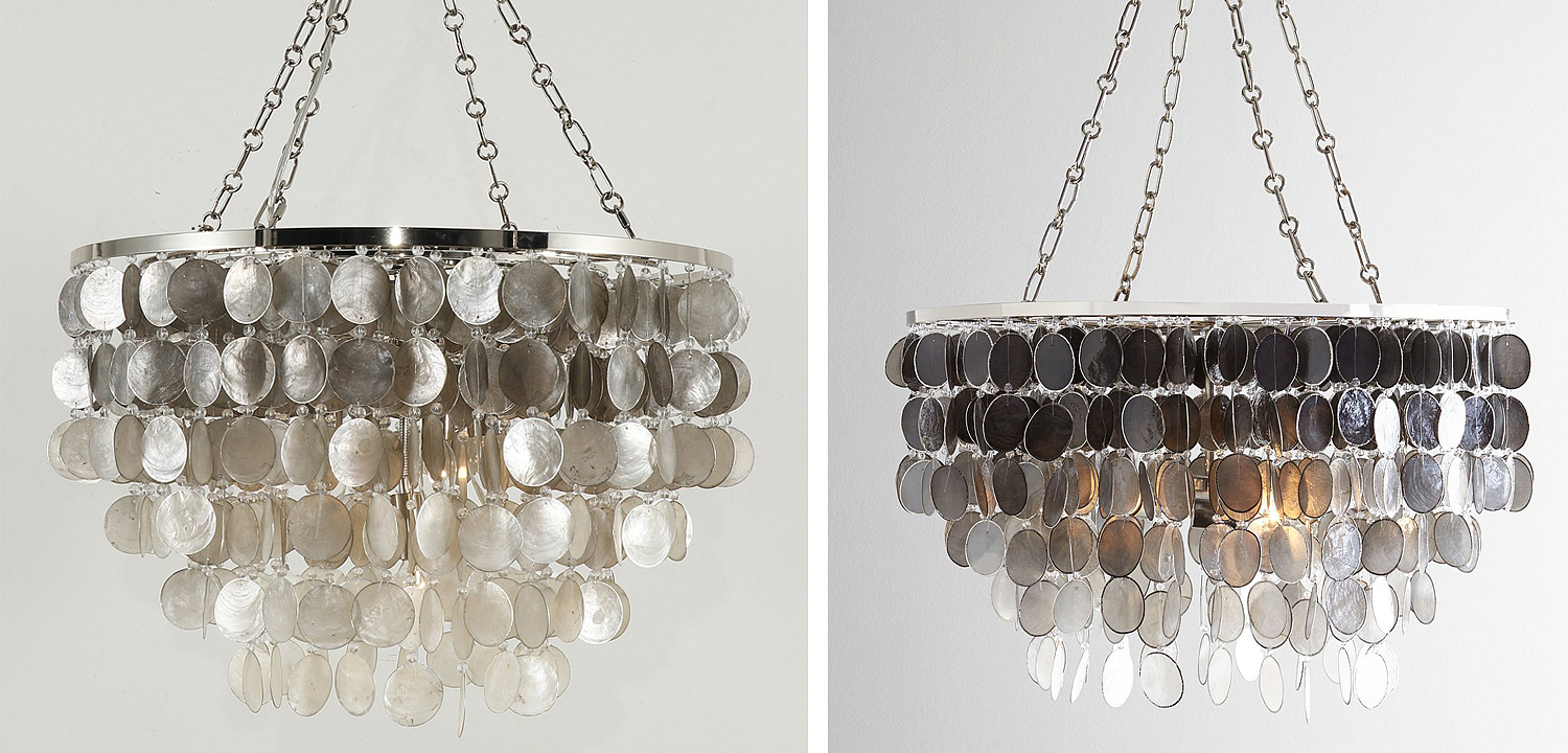 Люстра из ракушек SHELL Chandelier grey 61 Люстра из ракушек SHELL Chandelier grey 61 - Loft-Concept во Владивостоке