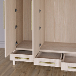 Большой Шкаф Primo Светлый дуб с 3 дверьми и 3 выдвижными ящиками варинант исполнения - 4 | Loft Concept во Владивостоке