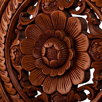 Панно из дерева круглое Flower Panel With Trees варинант исполнения - 2 | Loft Concept во Владивостоке