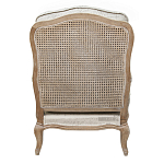 Кресло со спинкой из ротанга Ellie Rattan Armchair beige print flax варинант исполнения - 2 | Loft Concept во Владивостоке