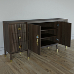 Большой Комод-буфет Elsa Dreams Walnut с ящиками варинант исполнения - 5 | Loft Concept во Владивостоке