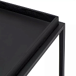 Тумба чёрная на колёсах Cabinet on Wheels варинант исполнения - 4 | Loft Concept во Владивостоке