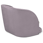 Барный стул со спинкой на 4-х деревянных ножках Сиреневый Велюр Ava Charm варинант исполнения - 3 | Loft Concept во Владивостоке