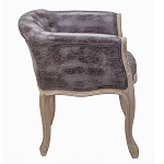 Кресло низкое в стиле прованс Louis French Armchair brown варинант исполнения - 2 | Loft Concept во Владивостоке