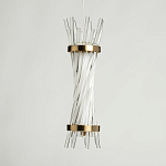 Подвесной светильник с цилиндрическим плафоном из прозрачных стеклянных трубок Nembus варинант исполнения - 5 | Loft Concept во Владивостоке