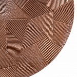 Кофейный столик с рельефной столешницей из металла Aplika Bronze варинант исполнения - 2 | Loft Concept во Владивостоке