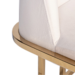 Стул обеденный велюровый кремовый с золотым каркасом Nobility варинант исполнения - 1 | Loft Concept во Владивостоке