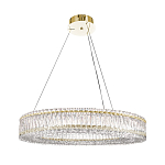 Люстра подвесная круглая из прозрачного хрусталя с золотым корпусом Selfsufficient варинант исполнения - 7 | Loft Concept во Владивостоке