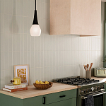 Подвесной светильник каплевидной формы с комбинированным плафоном из стали и белого матового стекла Kichler варинант исполнения - 7 | Loft Concept во Владивостоке