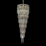 Люстра многоярусная каскадная с хрустальными подвесками Roul Crystal Light варинант исполнения - 4 | Loft Concept во Владивостоке