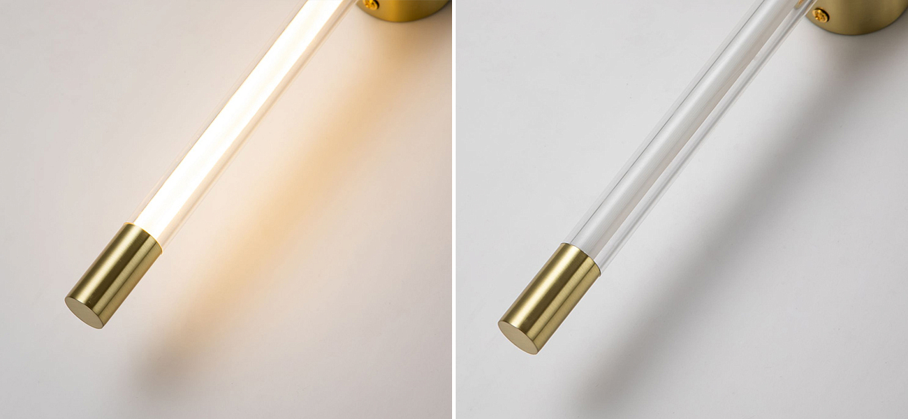 Бра Trumpet tube Double Золотое 60 см Бра Trumpet tube Double Золотое 60 см - Loft-Concept во Владивостоке