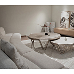 Стол журнальный круглый с узором Table Hypontic Pattern варинант исполнения - 7 | Loft Concept во Владивостоке