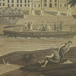 Обои ручная роспись Monuments of Paris Eau Forte on antique scenic Xuan paper варинант исполнения - 1 | Loft Concept во Владивостоке