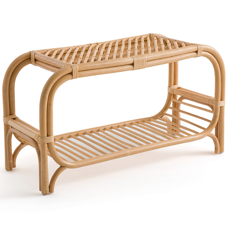 Скамья для прихожей из стеблей ротанга Willa Rattan Bench Бежевый Скамья для прихожей из стеблей ротанга Willa Rattan Bench Бежевый во Владивостоке | Loft Concept
