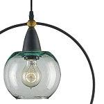 Подвесной светильник с прозрачным плафоном в тонком металлическом кругу Hanging Cascade Balls варинант исполнения - 1 | Loft Concept во Владивостоке