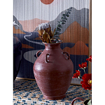 Ваза бордовая с 4-мя фактурными ручками Vase Burgundy Glaze варинант исполнения - 3 | Loft Concept во Владивостоке