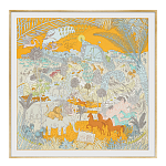 Картина Hermes Le Carnaval des Animaux Orange варинант исполнения - 1 | Loft Concept во Владивостоке