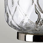 Настольная лампа с цилиндрическим абажуром и прозрачным стеклянным основанием Quintiesse варинант исполнения - 5 | Loft Concept во Владивостоке