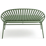 Зелёная скамья из стали Goodwin Metal Bench Green варинант исполнения - 3 | Loft Concept во Владивостоке