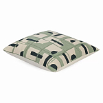 Подушка декоративная зеленого цвета с геометрическим рисунком Divine Abstractions варинант исполнения - 1 | Loft Concept во Владивостоке