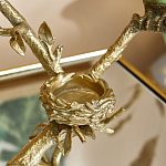 Подсвечник с двумя попугаями из фарфора на бронзовой ветке Eden Garden варинант исполнения - 4 | Loft Concept во Владивостоке