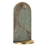 Настенный светильник зеленого цвета с бронзовой рамкой овальной формы с полкой Herbarium  варинант исполнения - 1 | Loft Concept во Владивостоке