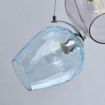 Люстра каскадная с 9-ю разноцветными стеклянными плафонами Kaleido варинант исполнения - 5 | Loft Concept во Владивостоке