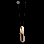 Подвесной светильник белого цвета с изогнутым плафоном Flow Loop варинант исполнения - 3 | Loft Concept во Владивостоке